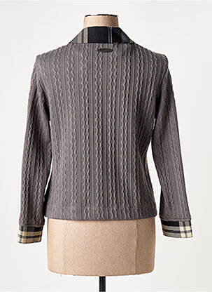 Sacou buzunare gri POUPEE CHIC femeie