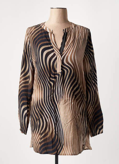 Tunică mâneci lungi maro TUZZI femeie