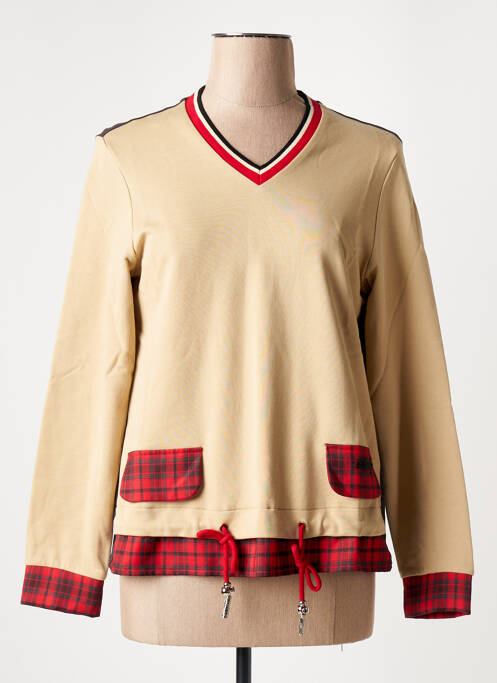 Hanorac bej POUPEE CHIC femeie