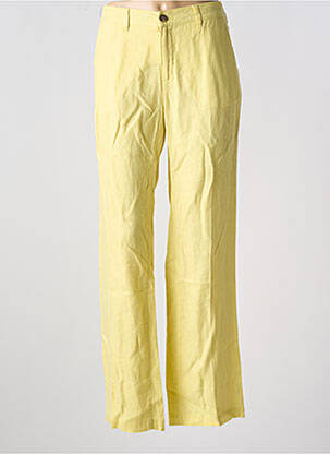 Pantalon drept galben ANNA MONTANA femeie