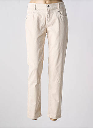 Pantalon slim bej ANNA MONTANA femeie