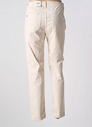 Pantalon slim broderie cu nituri mărime normală bej ANNA MONTANA femme