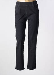 Pantalon slim broderie cu nituri mărime normală negru ANNA MONTANA femme