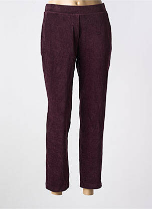 Pantalon drept violet ANNA MONTANA femeie