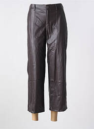 Pantalon 7/8 talie elastică mărime normală maro ANNA MONTANA femme