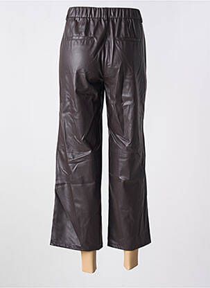 Pantalon 7/8 talie elastică mărime normală maro ANNA MONTANA femeie