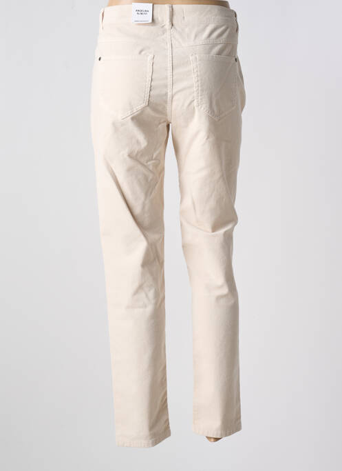 Pantalon slim bej ANNA MONTANA femeie