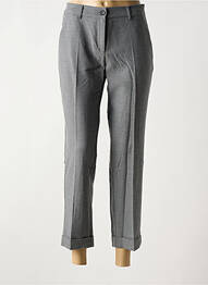Pantalon 7/8 talie cu cleme mărime normală gri ANNA MONTANA femme