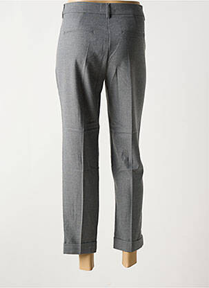 Pantalon 7/8 talie cu cleme mărime normală gri ANNA MONTANA femeie