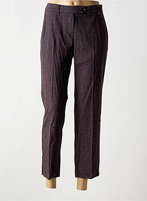 Pantalon 7/8 talie cu cleme mărime normală violet ANNA MONTANA femeie