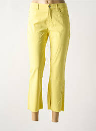 Pantalon 7/8 elasticitate mărime normală galben ANNA MONTANA femme