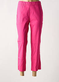 Pantalon 7/8 talie cu cleme mărime normală roz ANNA MONTANA femme
