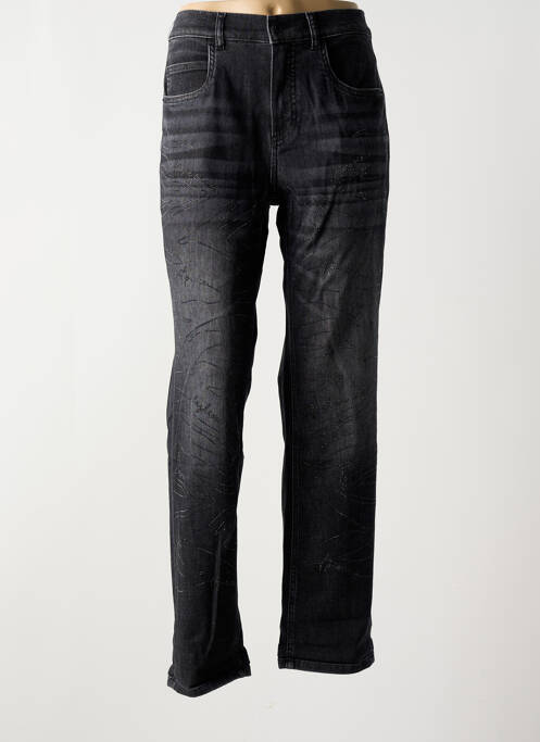 Blugi cu croială dreaptă negru ANNA MONTANA femeie