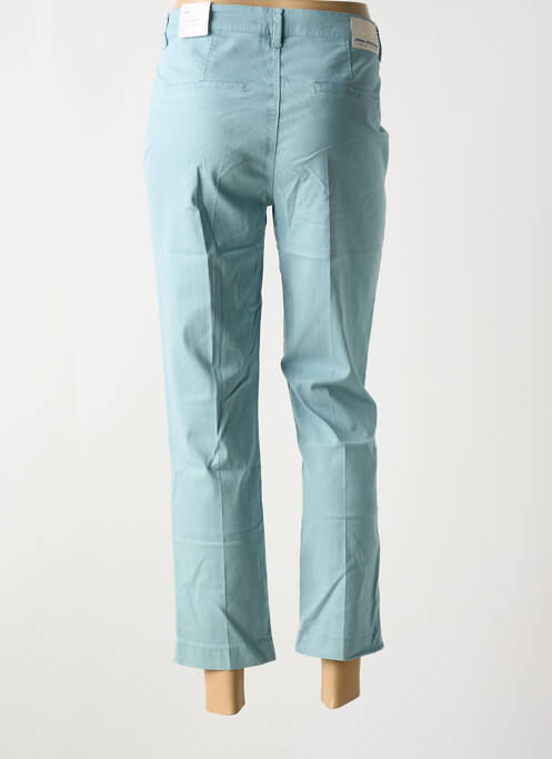 Pantalon 7/8 talie cu cleme mărime normală verde ANNA MARIA femme
