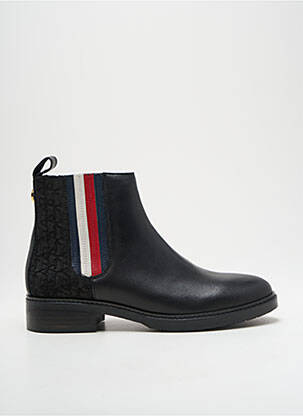 Botine/ghete material neted toc plat până la 3 cm negru TOMMY HILFIGER femeie