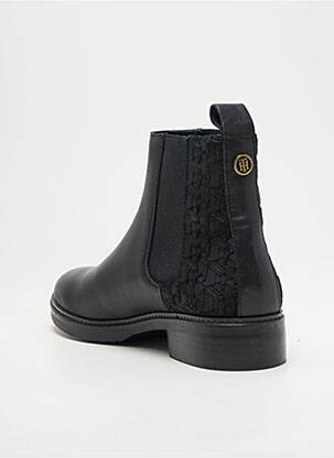 Botine/ghete material neted toc plat până la 3 cm negru TOMMY HILFIGER femeie