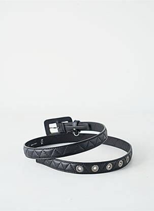 Curea efect material satinat negru ARMANI femeie