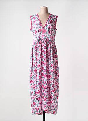 Rochie lungă roz CHICOSOLEIL femeie