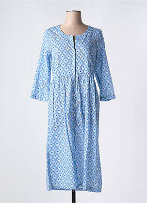 Rochie midi mâneci 3/4 mâneci 3/4 albastru CHICOSOLEIL femeie