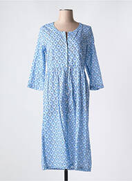 Rochie midi mâneci 3/4 mâneci 3/4 albastru CHICOSOLEIL femme
