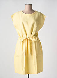 Rochie midi mâneci scurte mâneci scurte galben TOMMY HILFIGER femme