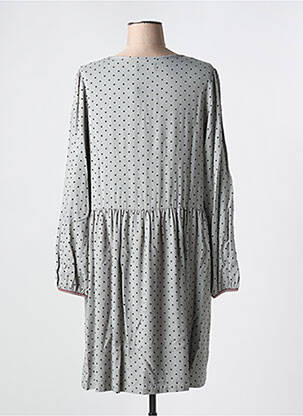 Rochie midi croială fluidă mâneci lungi gri INDI & COLD femeie