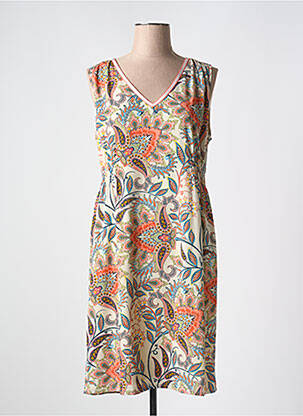 Rochie midi bej SIGNE NATURE femeie