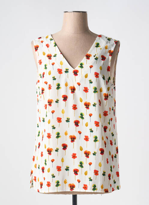 Top alb SIGNE NATURE femeie