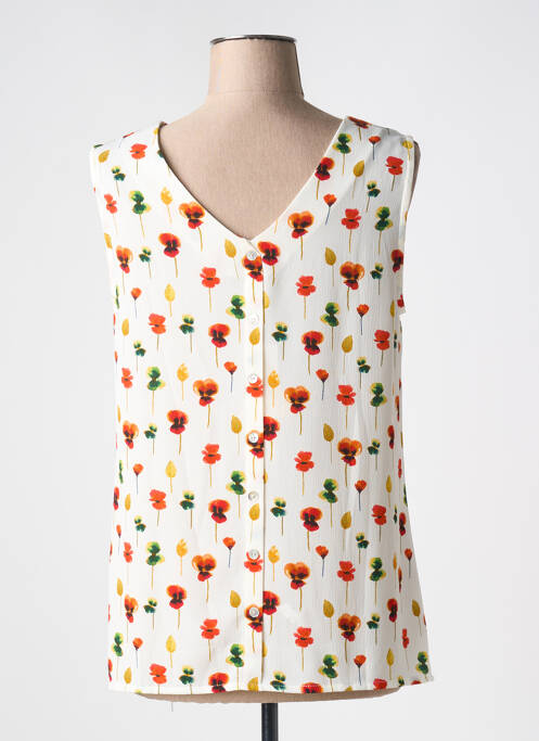 Top alb SIGNE NATURE femeie