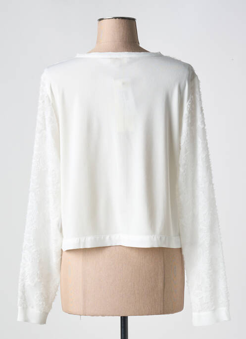 Vestă cu mâneci lungi alb SIGNE NATURE femeie