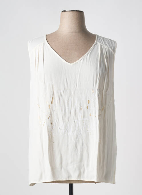 Top alb SIGNE NATURE femeie