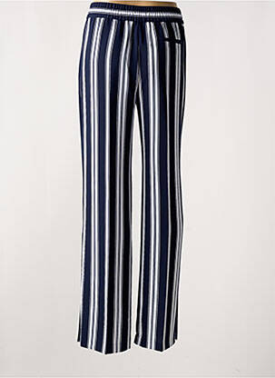 Pantalon drept talie elastică albastru TOMMY HILFIGER femeie