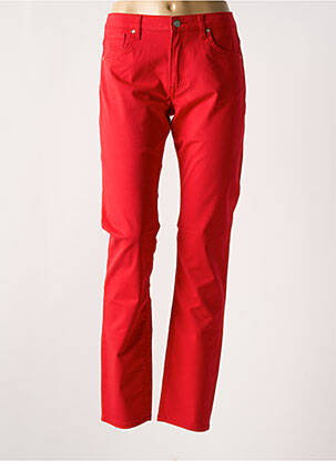 Pantalon slim buzunare roșu GANT femeie