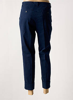 Pantalon 7/8 închidere cu fermoar sub clapetă cu nasturi albastru CLOSED femeie