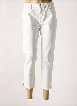 Pantalon 7/8 închidere cu fermoar sub clapetă cu nasturi alb TOMMY HILFIGER femeie