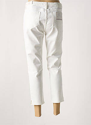 Pantalon 7/8 închidere cu fermoar sub clapetă cu nasturi alb TOMMY HILFIGER femeie