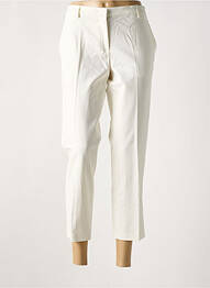 Pantalon 7/8 închidere cu fermoar sub clapetă cu cârlig alb ARMANI femme