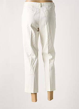 Pantalon 7/8 închidere cu fermoar sub clapetă cu cârlig alb ARMANI femme