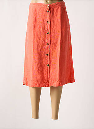 Fustă midi portocaliu SIGNE NATURE femeie