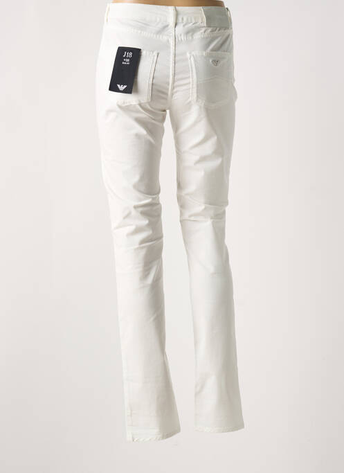 Pantalon slim alb EMPORIO ARMANI femeie