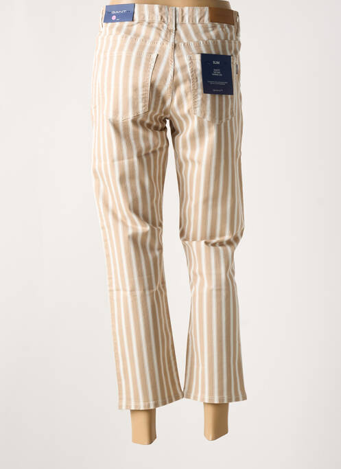 Pantalon 7/8 bej GANT femeie