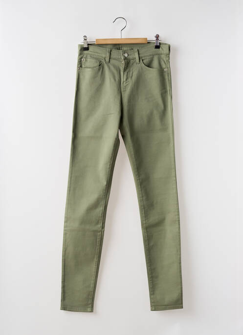 Pantalon slim verde EMPORIO ARMANI femeie