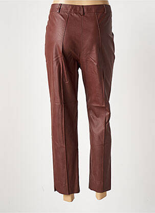 Pantalon 7/8 talie cu cleme mărime normală maro ESTEL COLLECTION femeie
