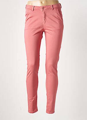Pantalon chino talie joasă talie joasă roz LE TEMPS DES CERISES femeie