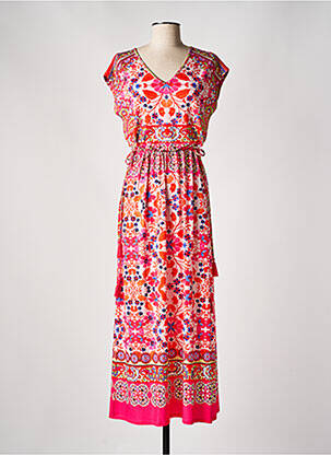 Rochie lungă roz OUI femeie