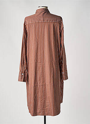 Rochie midi mâneci lungi mâneci lungi maro ETERNA femeie