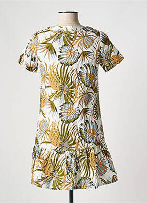Rochie scurtă mâneci scurte mâneci scurte verde J&JOY femeie