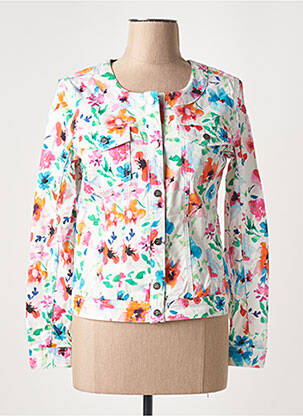 Jachete casual guler rotund alb 7 SEASONS femeie