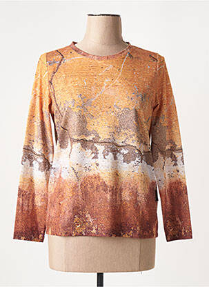 Tricou mâneci lungi mâneci lungi galben CAPUCCINO femeie