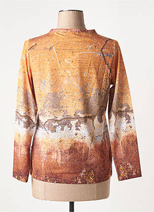 Tricou mâneci lungi mâneci lungi galben CAPUCCINO femeie